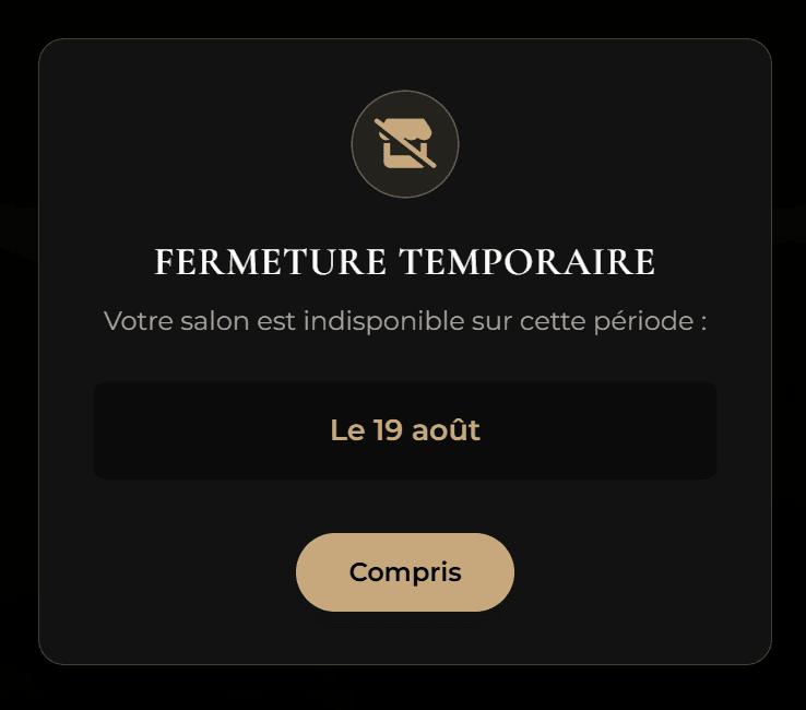 Alerte sur le site